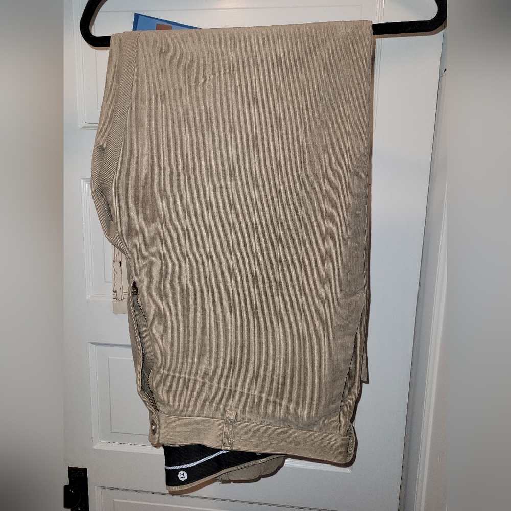 Haggar classic fit corduroy pants tan 40x31